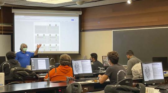 Picture of engineering department hosting a workshop at Santa Rosa Junior College