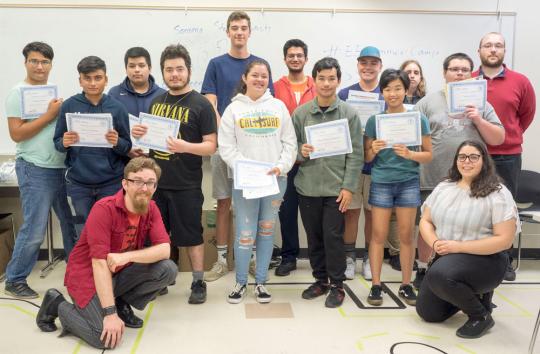  Summer Camp Participants (Second Group) Along with Their Mentors